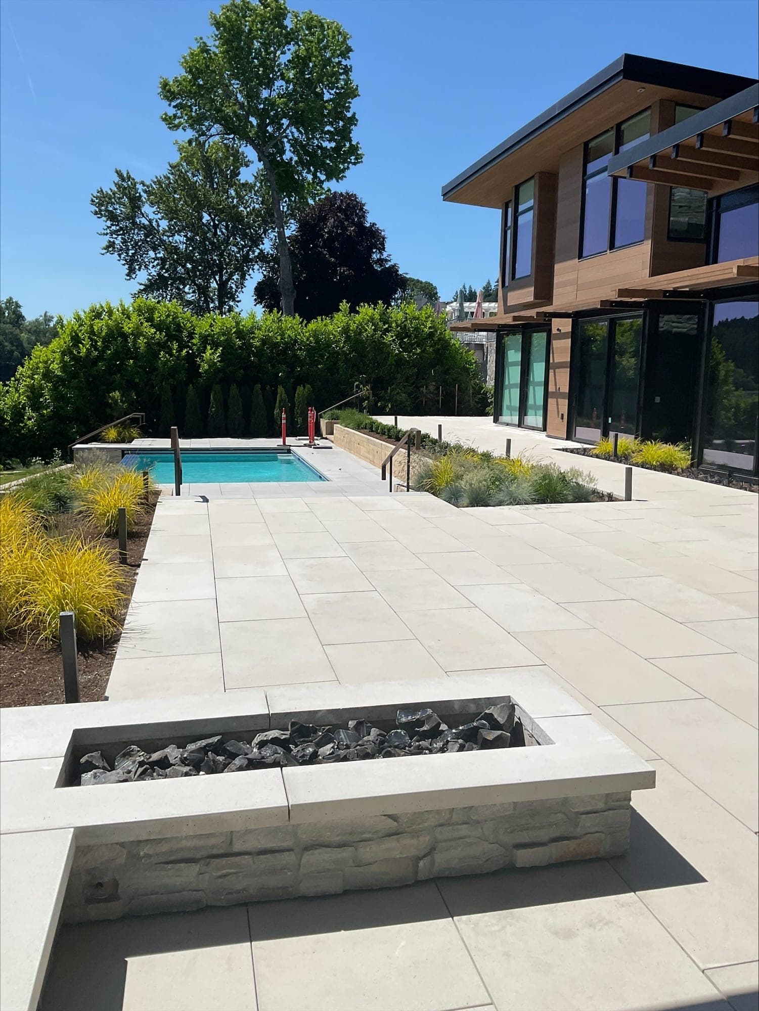 Specimen Trees & Architectural Entrance